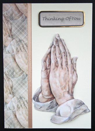 Sympathy Hands Backing by Carol Bath 