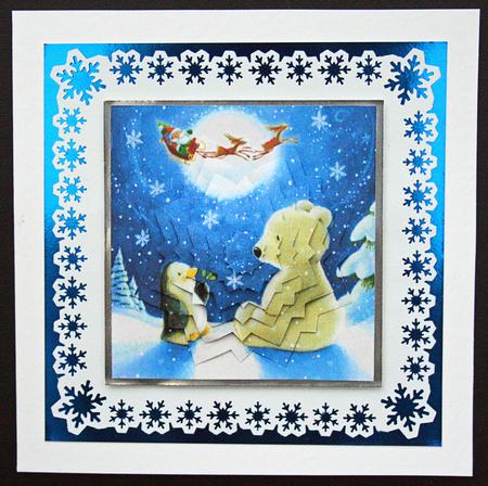 Cute Polar Bear & Penguin Star Pyramid by Carol Bath 