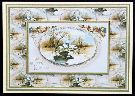 'a Merry Christmas' Card Front by Carol Bath 