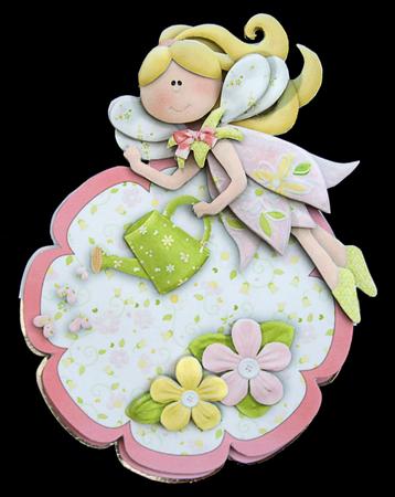 Sending Fairy Sprinkles! Flower Easel Card or Topper by Carol Bath 