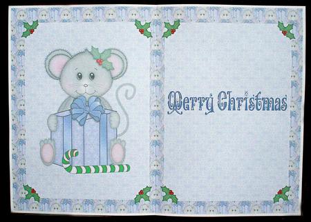 Christmas Mouse with Gift Insert by Carol Bath 