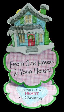 Home is the Heart of Christmas - Flower Easel with Stacker by Carol Bath 