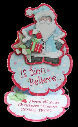 If You Believe - christmas Flower Easel Card or Topper by Carol Bath 