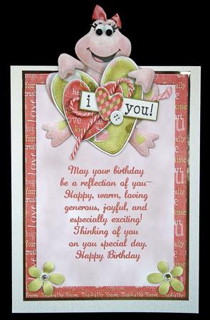Lovable Frog Shaped Card by Carol Bath 