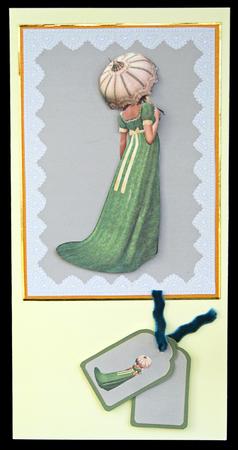 Elegant Lady in Green by Carol Bath 