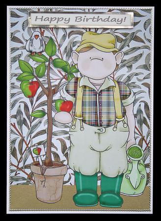 Apple Doodles Large Image by Carol Bath 