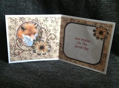 Fox Blank Insert by Carol Bath 