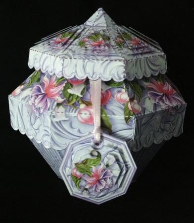 Truly Scrumptious Gift Box Pink and Lilac Fuchsias by Carol Bath 
