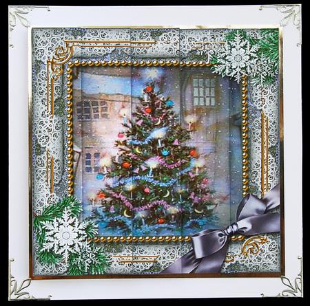 How Tree Looks Snow One Edge Side Stacker by Carol Bath 