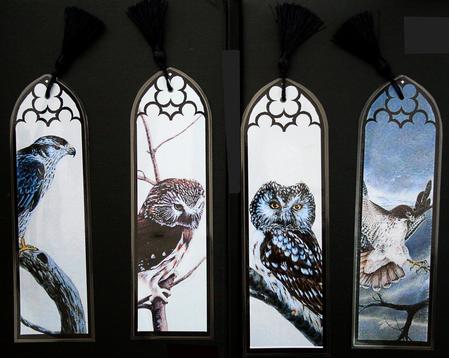 Birds of Prey Bookmarks by Carol Bath 