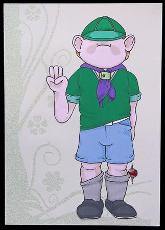 Cub Scout Doodles Large Image by Carol Bath 