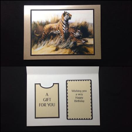 Gift Card Holder - Tigers by Carol Bath 