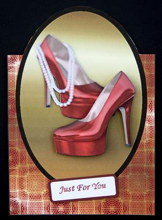 Red Hot Shoes Over the Edge by Carol Bath 