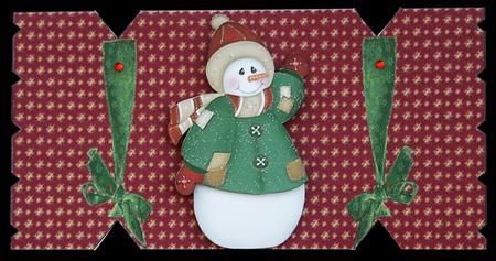 Frosty the Snowman Cracker by Carol Bath 