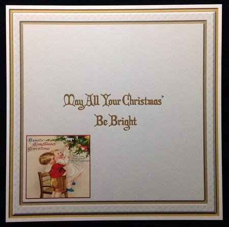 A Hearty Christmas 5'' Square Insert -  by Carol Bath 