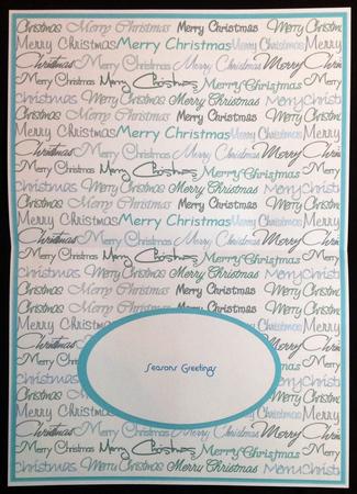 Insert Multi Merry Christmas in Greens Landscape by Carol Bath 