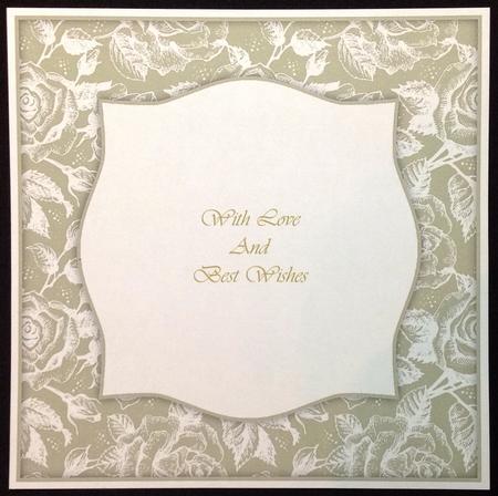 Vintage Rose 8x8 Blank Card Front - Rich Shade by Carol Bath 