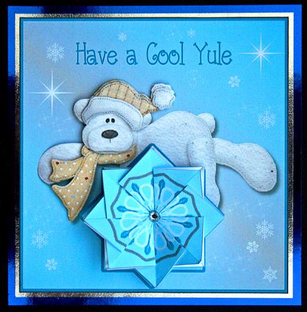 Have a Cool Yule - Teabag Tiles + Decoupage by Carol Bath 