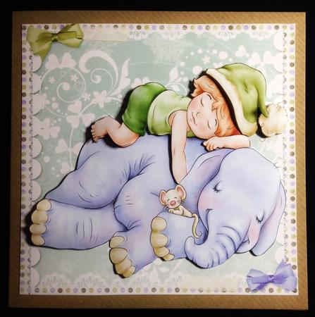 Best Sleep Ever Cute Elephant 8x8 Mini Kit by Carol Bath 