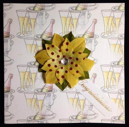Champagne Celebration Backing Paper by Carol Bath 