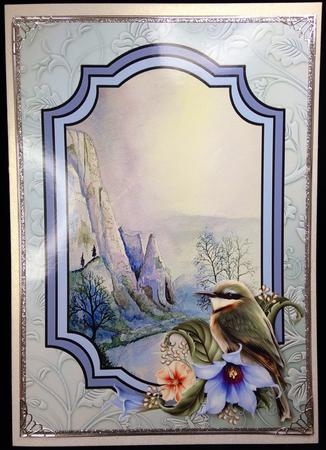 Wild Bird & Dovedale Scene by Carol Bath 
