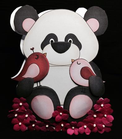 Little Valentine Panda Bears Clip Art by Carol Bath 