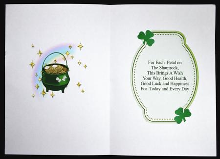 St Patricks Day Insert & Verse by Carol Bath 