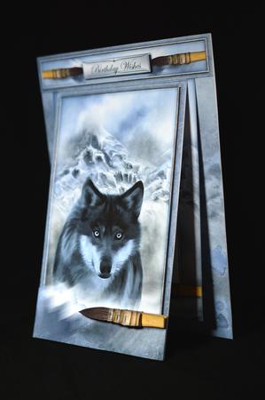 3 in 1 the Artists Spirit Wolf by Carol Bath 