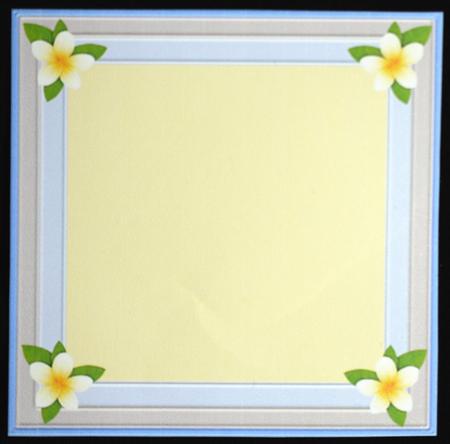 Pretty 5x5ins Topper Inserts X2 by Carol Bath 