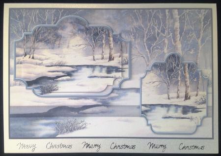 Winter Woods Card with Toppers by Carol Bath 