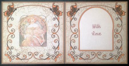 Art Nouveau Lady Insert by Carol Bath 