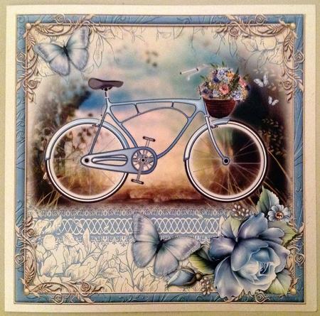 Blue Vintage Bike by Carol Bath 