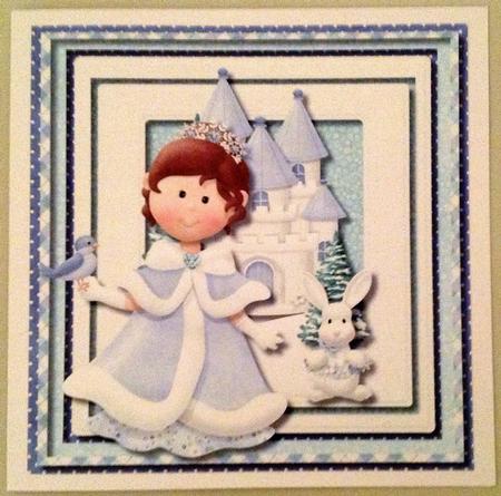Lovely 8x8 Mini Kit the Snow Princess  by Carol Bath 
