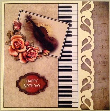 Music to My Ears Card Front by Carol Bath 