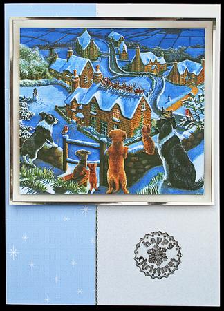 Twinkling Stars Xmas Snowglobe Matching Backing Paper Kit by Carol Bath 