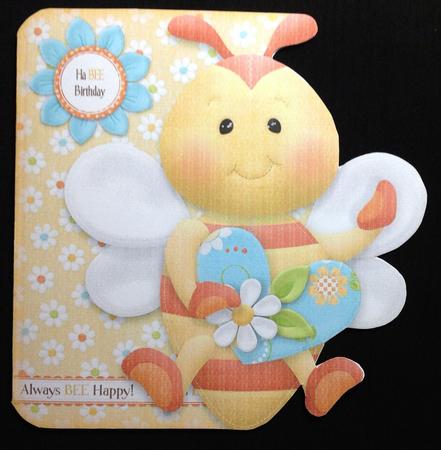 Always Bee Happy Shaped Fold Card Kit by Carol Bath 