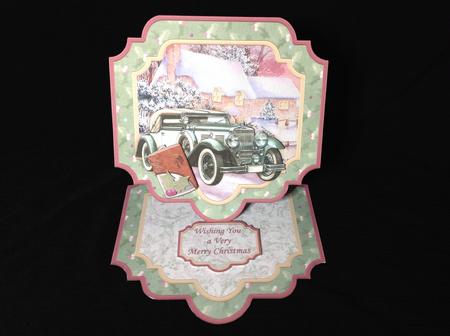 A Little Christmas Cheer Large Easel Card Kit 7.5" by Carol Bath 
