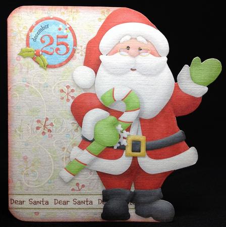 Dear Santa Shaped Fold Card Kit by Carol Bath 
