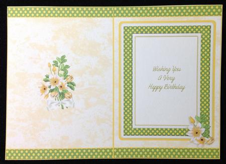 Cream & Green Insert by Carol Bath 