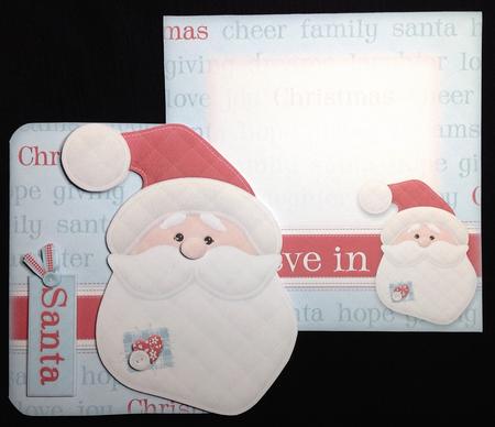 I Believe in Santa Shaped Fold Card Kit by Carol Bath 
