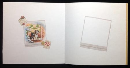 Very Vintage Christmas Scottie Dogs Quick Card Insert by Carol Bath 