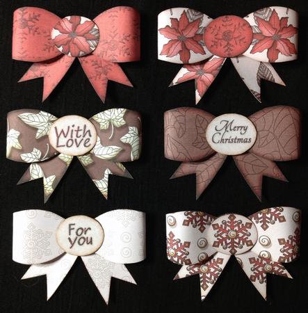 Paper Bows Christmas Poinsettia by Carol Bath 
