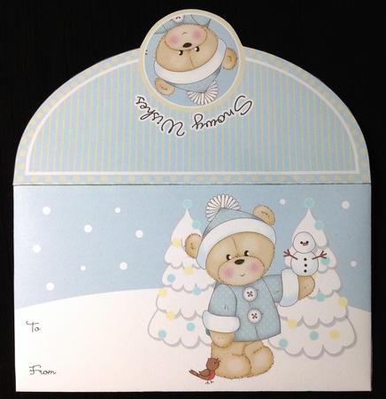 Barclay and Snowman Christmas Money Wallet by Carol Bath 