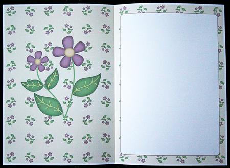 Purple Flowers Insert by Carol Bath 