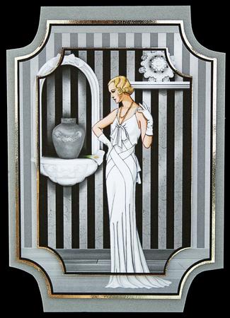 Art Deco Lady at Home Toppers by Carol Bath 