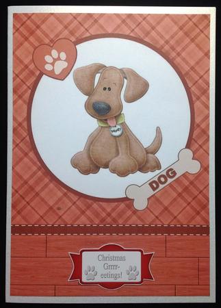 Merry Christmas from the Dogs Sentiment Options by Carol Bath 