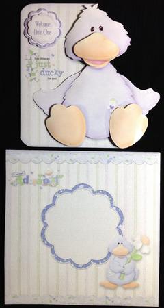 Welcome Little One Shaped Fold Card Kit by Carol Bath 