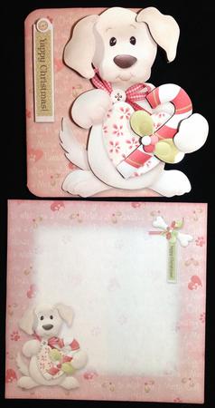 Yappy Christmas Shaped Fold Card Kit by Carol Bath 