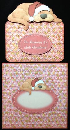 I?m Dreaming of a White Christmas Over the Top Card Kit by Carol Bath 