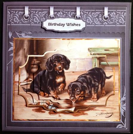 Whoops! You Are in Trouble Card with Shaped Layers by Carol Bath 